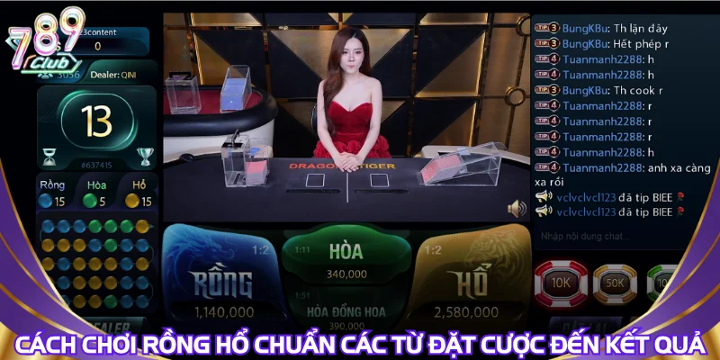 Cách chơi rồng hổ chuẩn các từ đặt cược đến kết quả