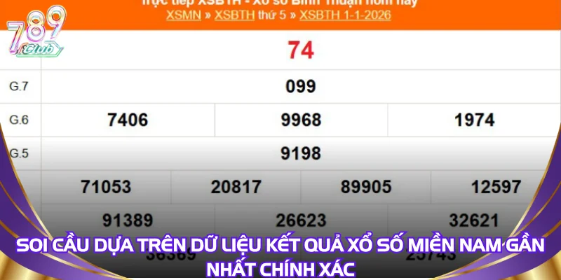 Soi cầu dựa trên dữ liệu Kết quả xổ số miền nam gần nhất chính xác